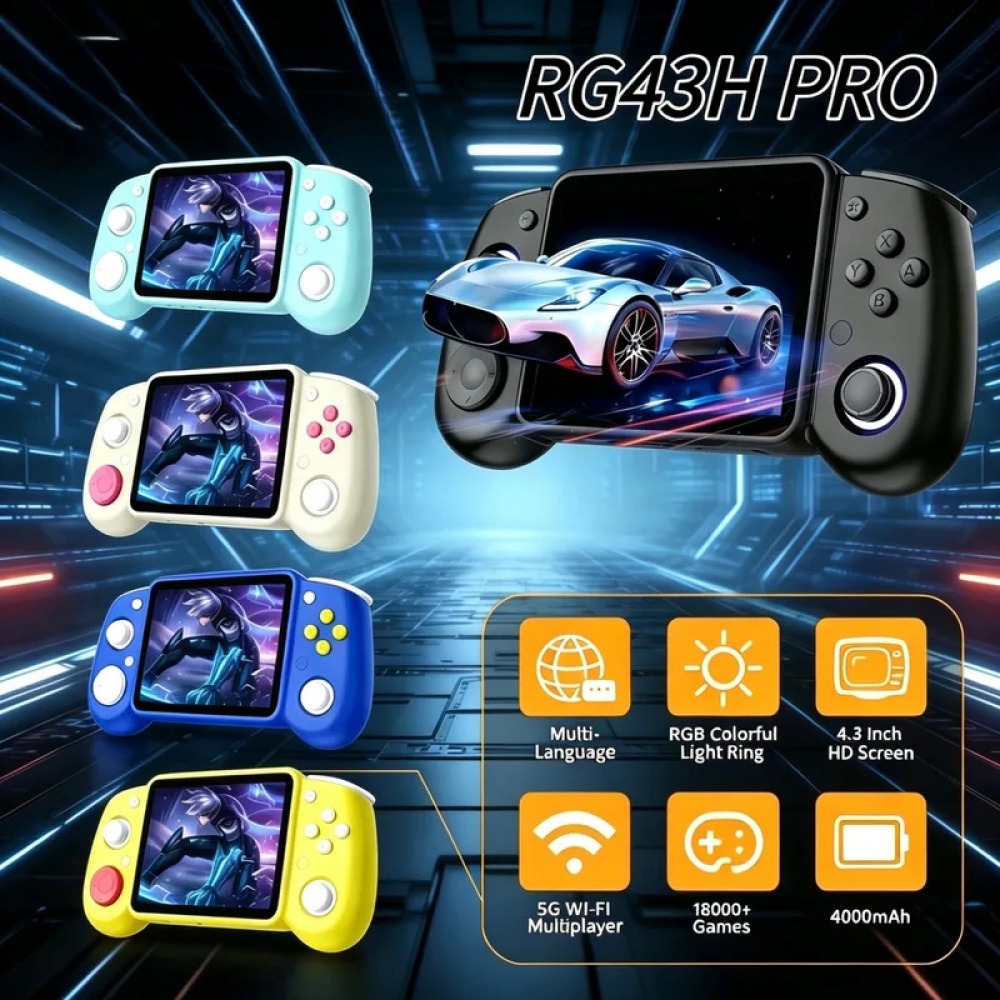 Retro Gaming Device Handheld - RG43H Pro Portable Retro Handheld Game
