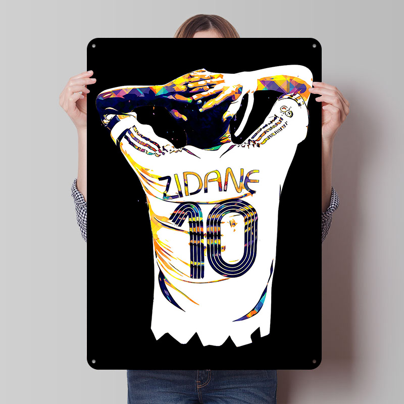 Zidane Soccer Jersey Metal Pos - Retro Gaming Jersey ulasan dan harga