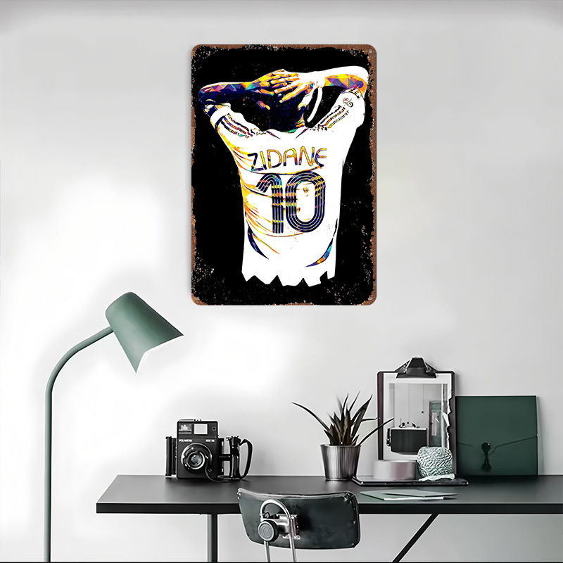 Zidane Soccer Jersey Metal Pos - Retro Gaming Jersey ulasan dan harga