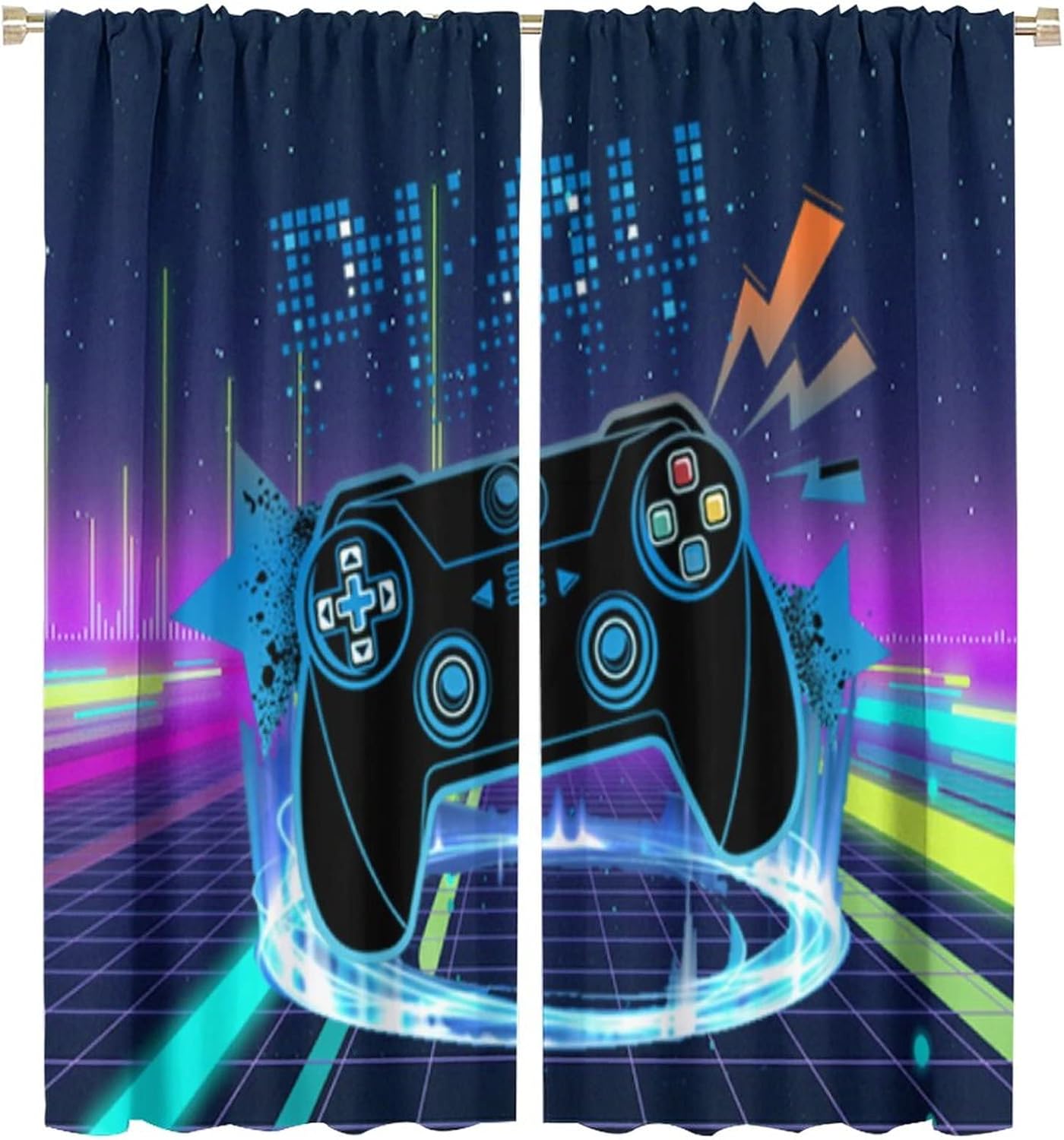 2 Panels Neon Game Controller  - Retro Gaming Space ulasan dan harga