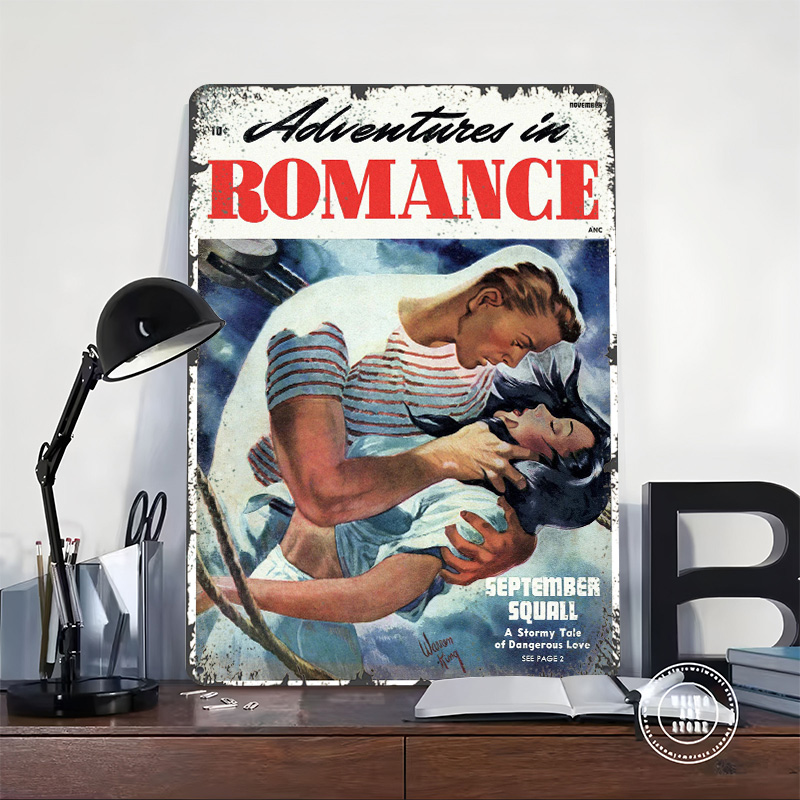 ADVENTURES IN ROMANCE Tinplate - Retro Gaming At Home ulasan dan harga