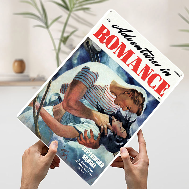 ADVENTURES IN ROMANCE Tinplate - Retro Gaming At Home ulasan dan harga