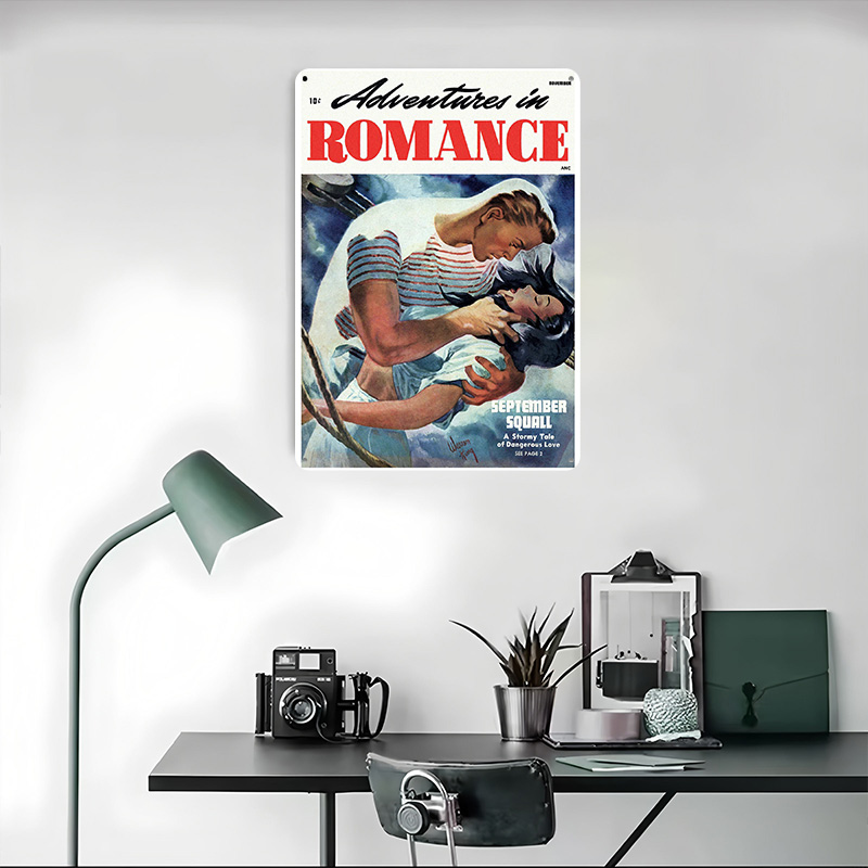 ADVENTURES IN ROMANCE Tinplate - Retro Gaming At Home ulasan dan harga