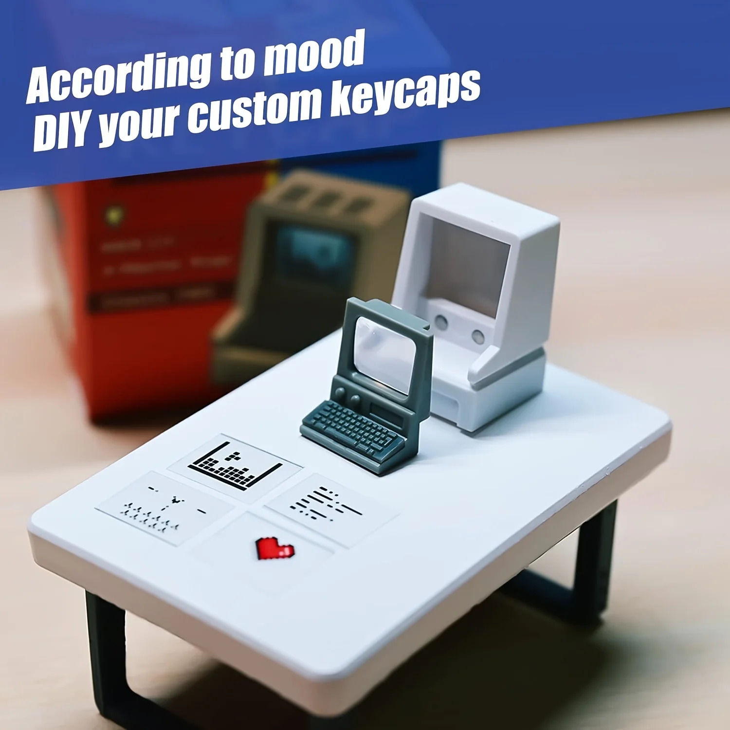 Retro Mac-Inspired Keycaps Dou - Retro Gaming Keyboard ulasan dan harga