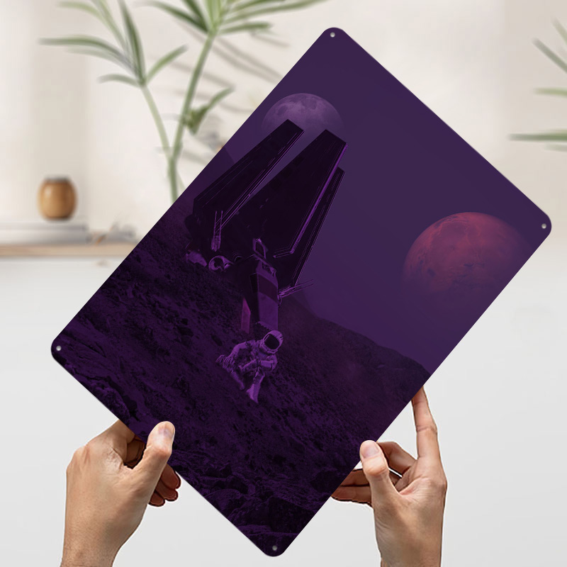 Space Travel Metal Poster Cust - Retro Gaming Space ulasan dan harga