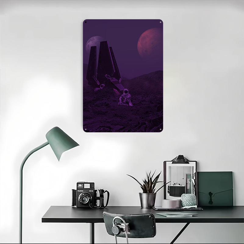 Space Travel Metal Poster Cust - Retro Gaming Space ulasan dan harga