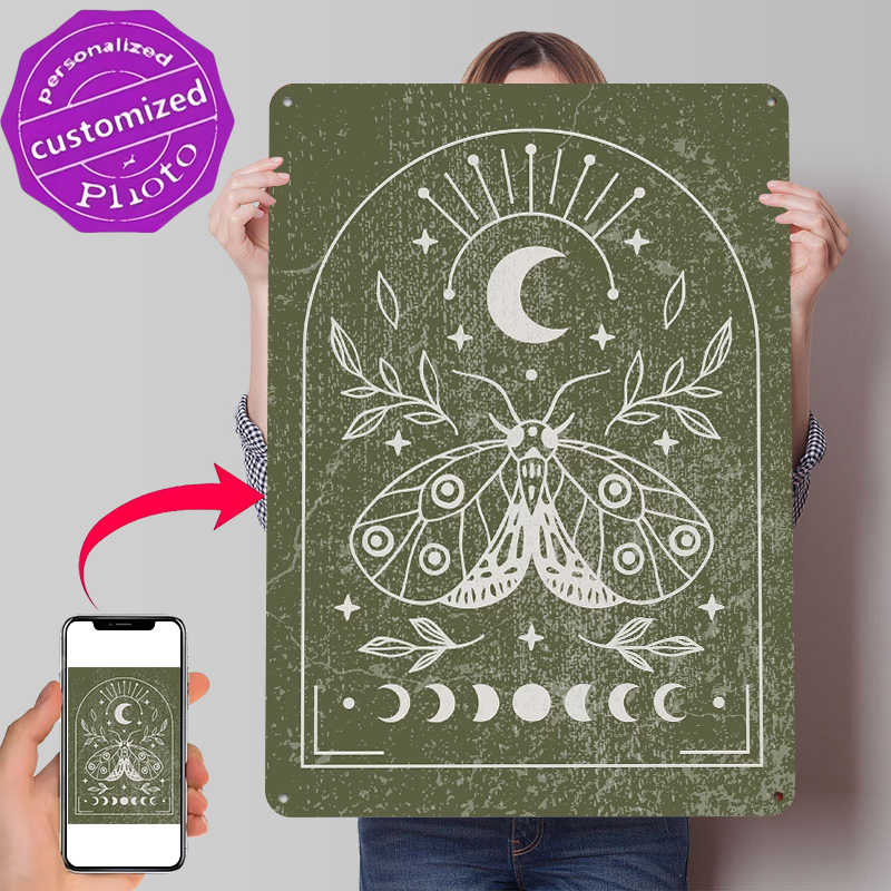 Moth and Moon Poster Customize - Retro Gaming At Home ulasan dan harga