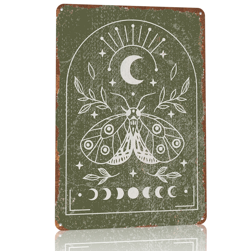 Moth and Moon Poster Customize - Retro Gaming At Home ulasan dan harga