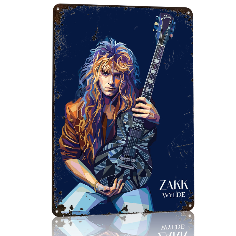 Zakk Wylde Art Portrait Metal  - Retro Gaming At Home ulasan dan harga