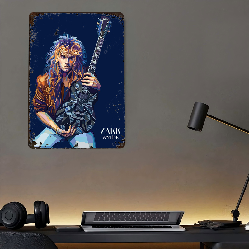 Zakk Wylde Art Portrait Metal  - Retro Gaming At Home ulasan dan harga