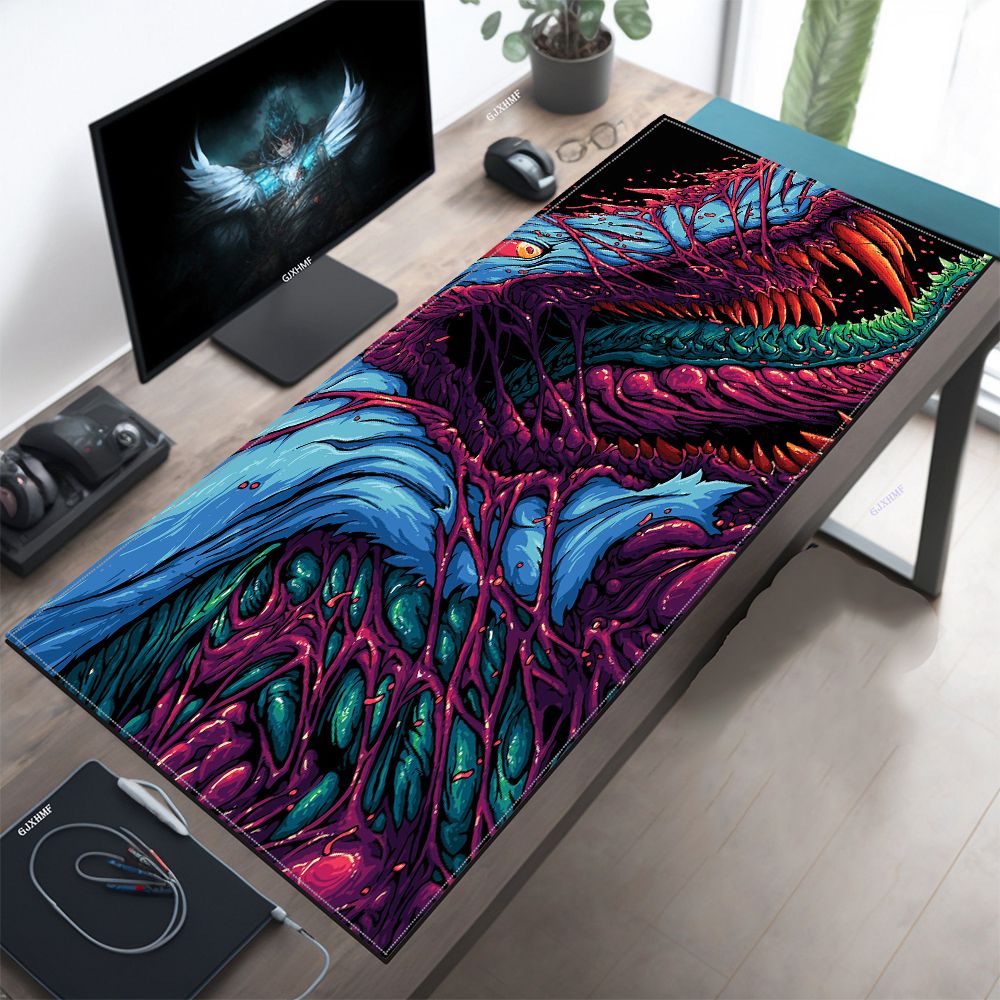 Japan Red Mouse Pad Neon Gore  - Retro Gaming Keyboard ulasan dan harga