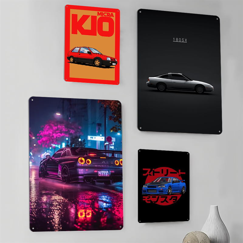 （Nissan） Posters Retro Car Met - Retro Gaming At Home ulasan dan harga