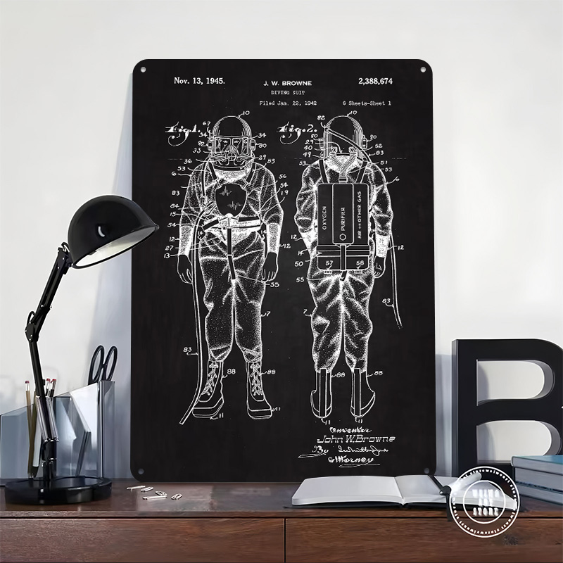 1945 Diving Suit Patent Metal  - Retro Gaming At Home ulasan dan harga