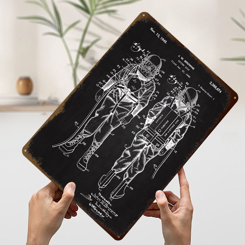 1945 Diving Suit Patent Metal  - Retro Gaming At Home ulasan dan harga