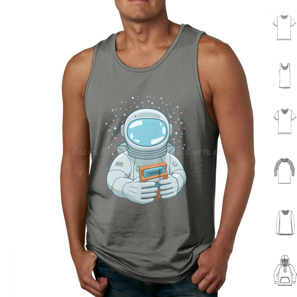 Gaming Spaceman Tank Tops Prin - Retro Gaming Space ulasan dan harga