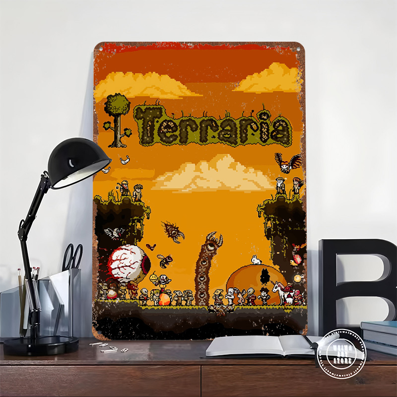 Terraria Pixel Art Game Printe - Retro Gaming At Home ulasan dan harga