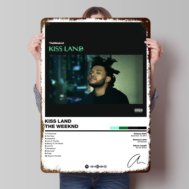 The Weeknd - Kiss Land Tinplat - Retro Gaming Island ulasan dan harga
