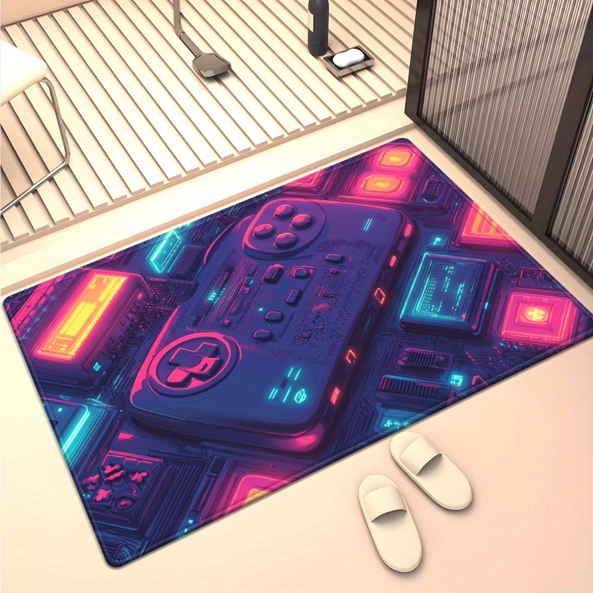 Neon Gamer Rug – Retro Game Co - Retro Gaming Space ulasan dan harga