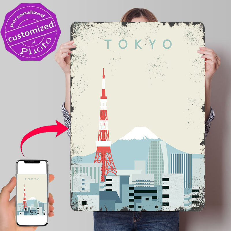Tokyo Poster Retro 3D Printed  - Retro Gaming At Home ulasan dan harga