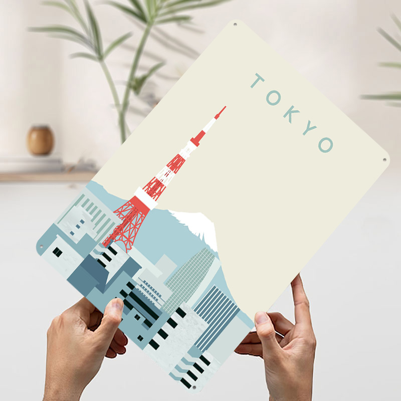 Tokyo Poster Retro 3D Printed  - Retro Gaming At Home ulasan dan harga