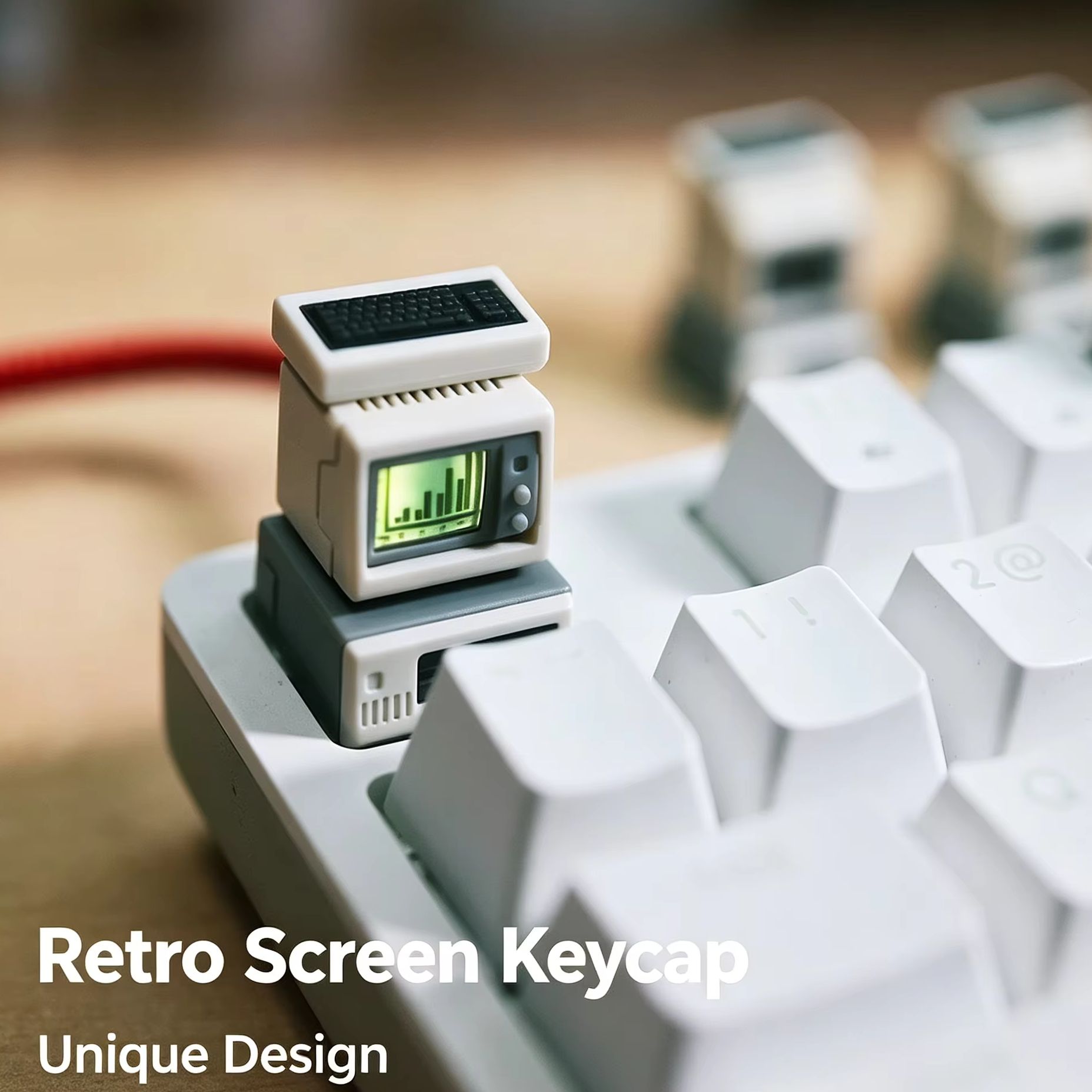 Backlit Retro Computer Keycap  - Retro Gaming Keyboard ulasan dan harga