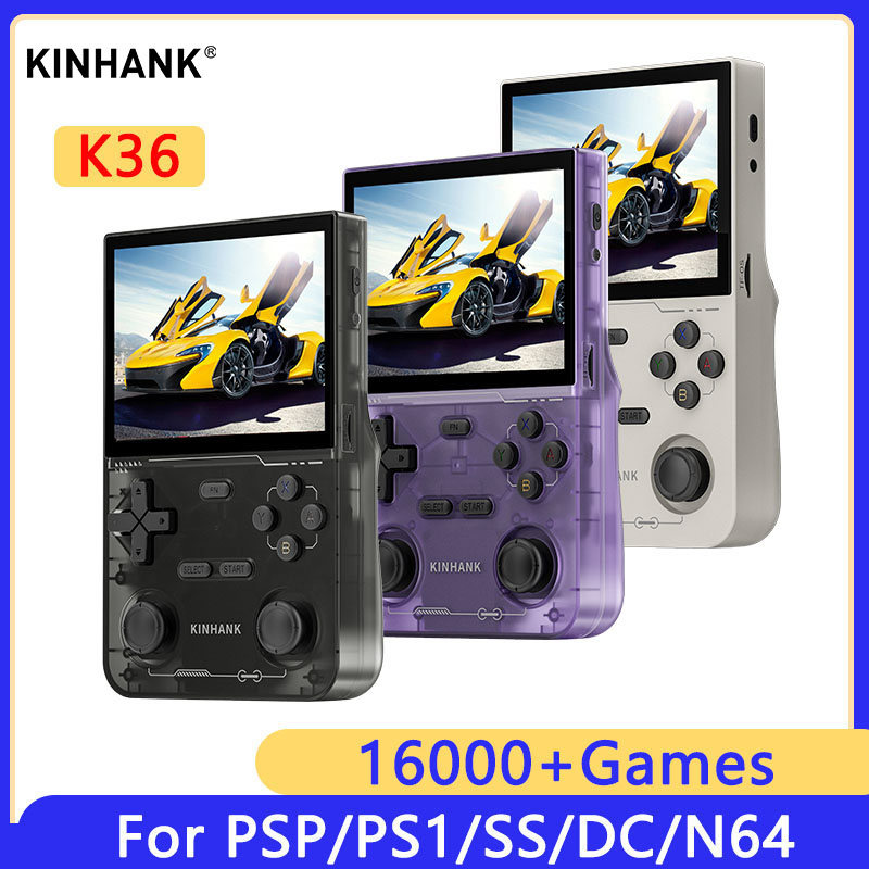 KINHANK K36 Retro Handheld Vid - Retro Gaming Emulator ulasan dan harga