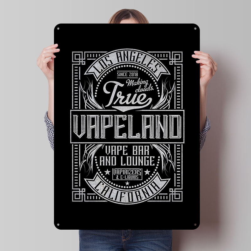 Vape Land Tinplate Posters Cus - Retro Gaming Island ulasan dan harga