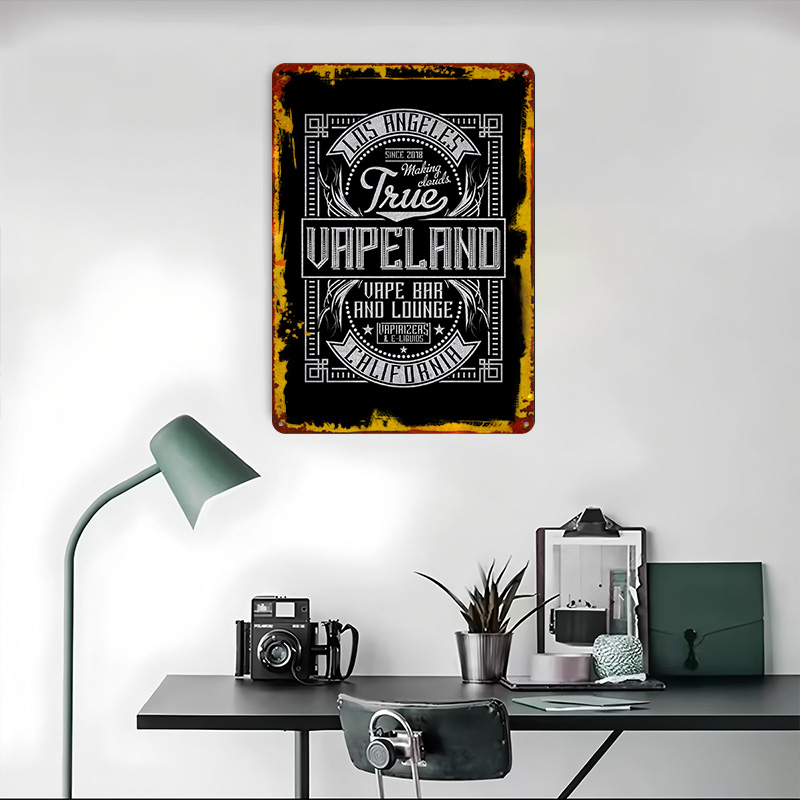 Vape Land Tinplate Posters Cus - Retro Gaming Island ulasan dan harga