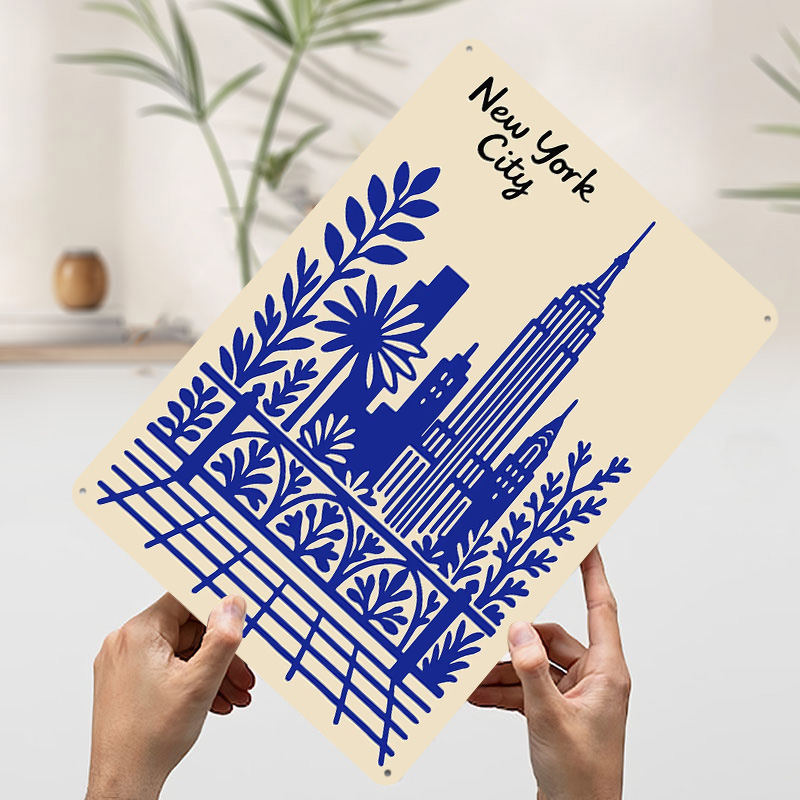 New York City Blue Poster Cust - Retro Gaming At Home ulasan dan harga