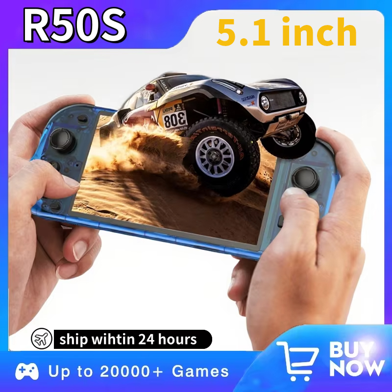 5.1inch New R50S Retro Handhel - Retro Gaming Device Handheld ulasan dan harga