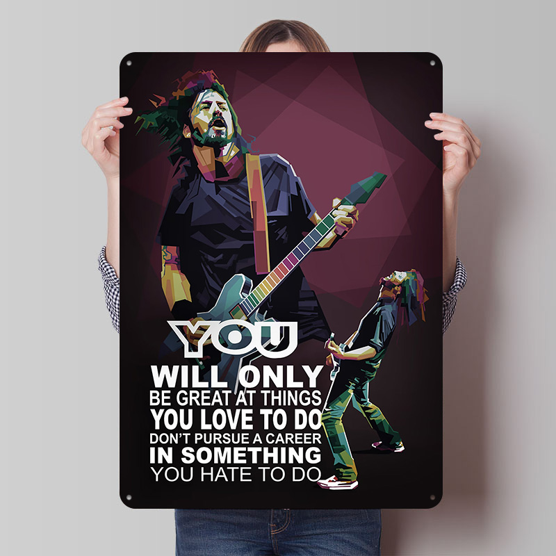 Rockstar Quotes Tin Poster Cus - Retro Gaming At Home ulasan dan harga