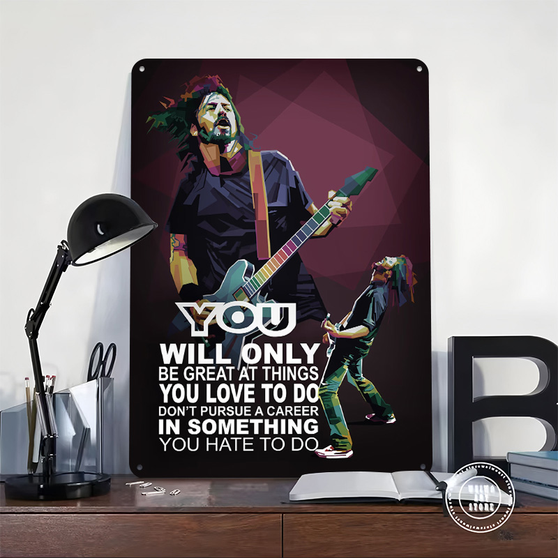 Rockstar Quotes Tin Poster Cus - Retro Gaming At Home ulasan dan harga