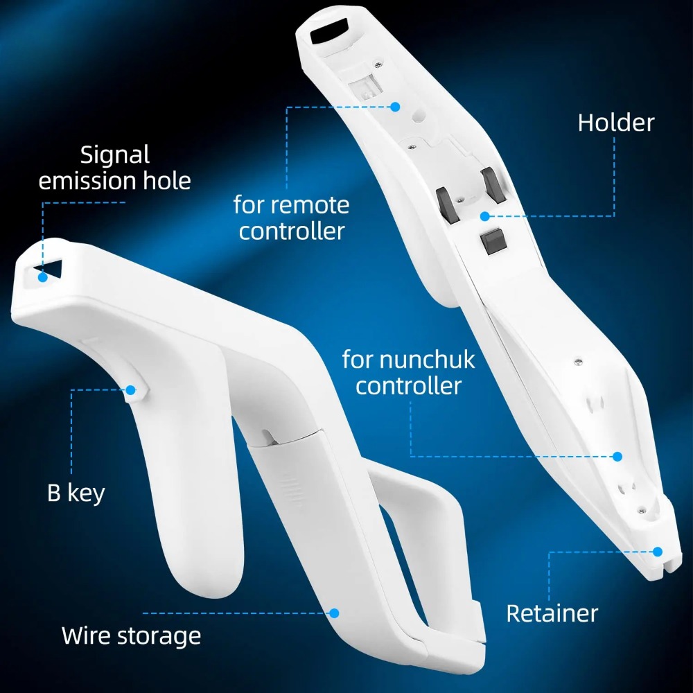 1PCS Detachable For Wii Zapper - Retro Gaming Gun ulasan dan harga