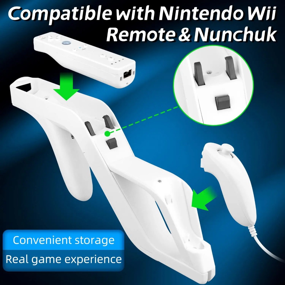1PCS Detachable For Wii Zapper - Retro Gaming Gun ulasan dan harga