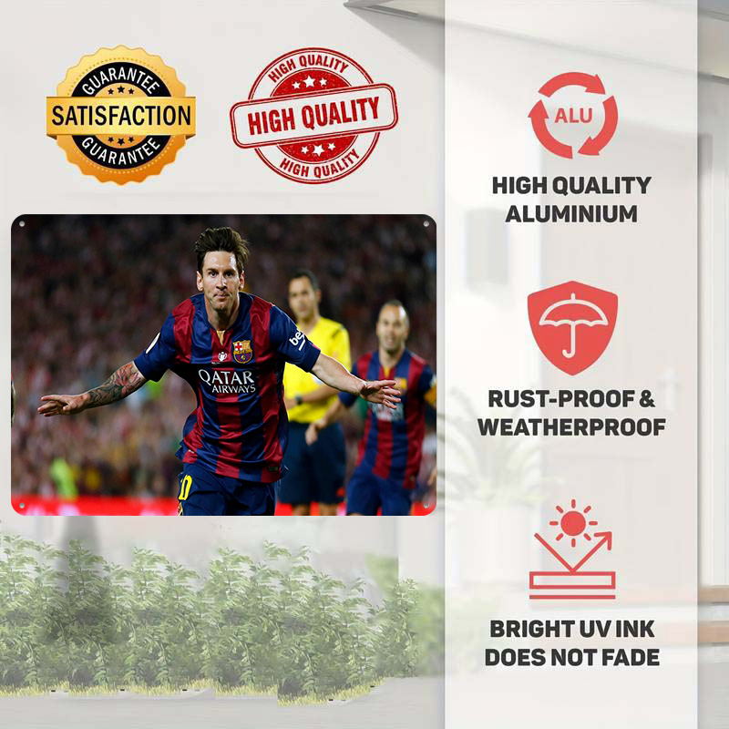 Lionel Messi Football Printed  - Retro Gaming At Home ulasan dan harga