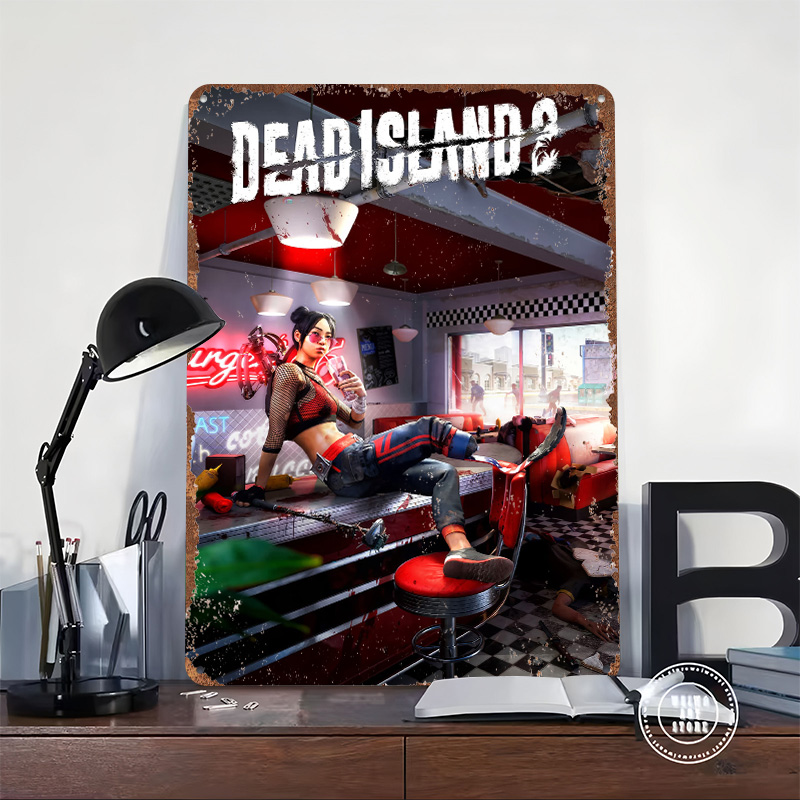 Dead Island 2 Game Art Printed - Retro Gaming Island ulasan dan harga