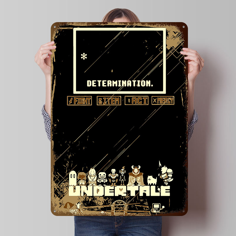 Undertale Metal Poster Custom  - Retro Gaming At Home ulasan dan harga