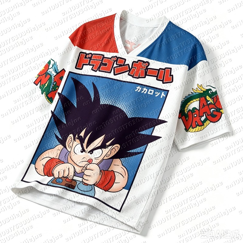 Dragon Ball Kid Goku Retro Gam - Retro Gaming Jersey ulasan dan harga