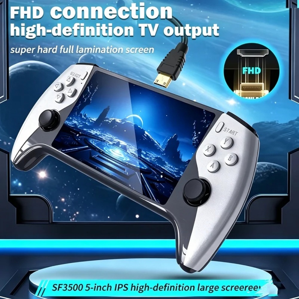 SF3500 5 inch Handheld Game Co - Retro Gaming Emulator ulasan dan harga
