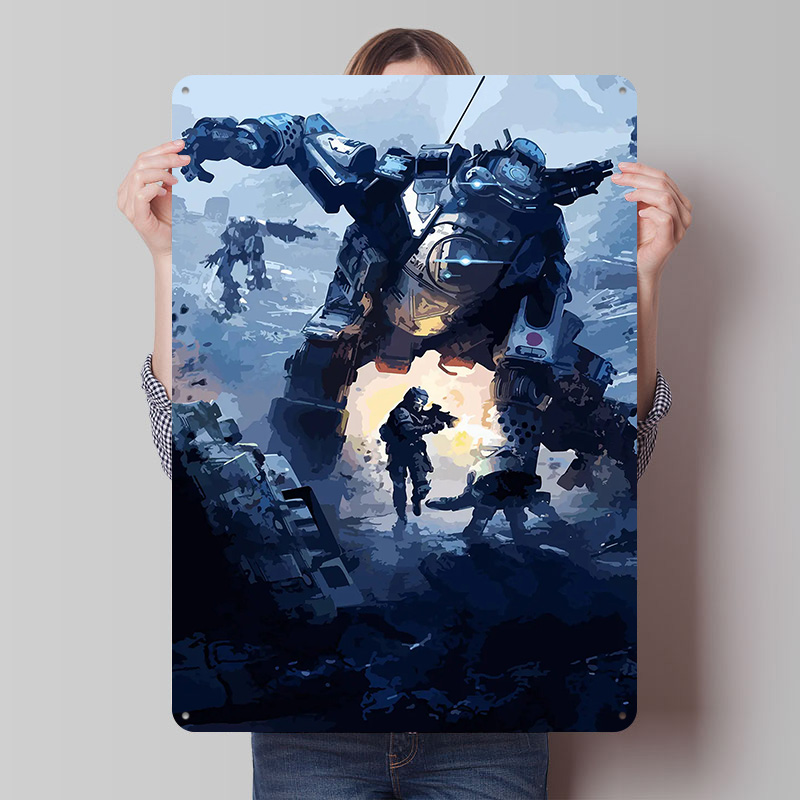 Titalfall Tinplate Poster Cust - Retro Gaming At Home ulasan dan harga